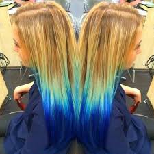 When dyeing blond hair brown, it's essential to take into account the lightness and shade of your blonde hair. Dyed Hair Dip Dye Hair Dyed Blonde Hair Blue Hair