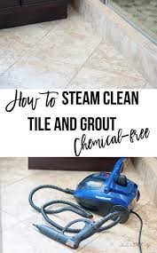 How To Steam Clean Tile And Grout Chemical Free Clean Tile Grout Cleaner Cleaning Floor Grout