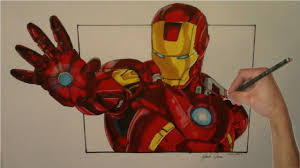 Iron man teaches us that no matter how tough the situation is you have to stay firm and strong against the evil forces. Realistic Iron Man Drawing With Copic Markers Youtube