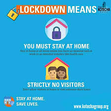 Lockdown Exact Meaning To To Strictly Stay At Home No Visit To Other Place Follow The Guidelines And Stay Safe And Secure A In 2020 Stay At Home Health Care Save Life