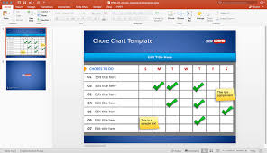 Free Chore Chart Template For Powerpoint Free Powerpoint