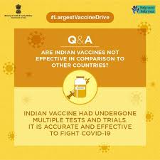 The virtual address was conducted from 5 pm onwards. Information Regarding Covid 19 Vaccine