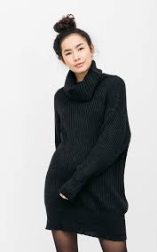 Elle taille très bien, tu peux prendre ta. Robe Soraya Noir Robe Pull Col Roule Guts Gusto