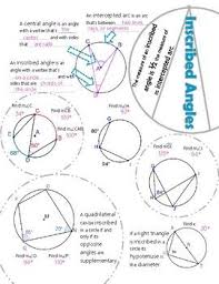 Any four sided figure whose vertices all lie on a circle. An Engaging Way To Teach Central Angle Inscribed Angle And Intercepted Arc Circle Theorems Mathematics Geometry Studying Math