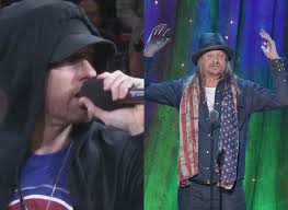 Detroit Makes A Statement Eminem Gets Huge Ovation While Kid Rock Gets Booed At Pistons Game