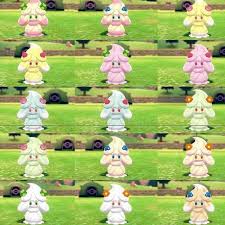 A Friend Sent Me This Pic Of Various Alcremie Colors And I Love All Of Them Do Y All Think They Mean Different Type Matchups Character Wallpaper Pokemon Pics
