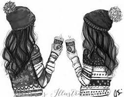 Black And White Best Friends Drawings Pin By Shannafaye On Drawing Ideas Best Friend Drawings Drawings Of Friends Bff Drawings