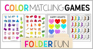 Color worksheets are a great resource for students learning about colors. Preschool Color Matching Games File Folder Fun