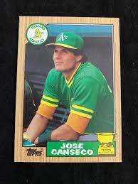 Maybe you would like to learn more about one of these? Sold Price Mint 1987 Topps Jose Canseco Rookie 620 Baseball Card Invalid Date Edt