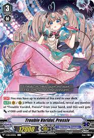 Cardfight Vanguard On Twitter To Make One Smile Again And Again That Is The Secret To Her Popularity Today S Featured Card Is Trouble Varidol Pressiv From Cardfight Vanguard Extra Booster 11 Crystal