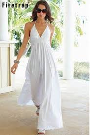 Long White Summer Dress Outfits Kadininmodasi Org In 2020 White Dress Summer White Long Dress Summer Halter Dress Summer