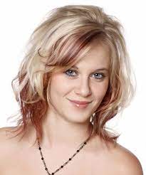 Two Tone Hairstyle Medium Length Casual Medium Wavy Hairstyle 11340 Thehairstyler Com Two Toned Hair Light Blonde Hair Wavy Hairstyles Medium