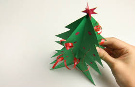Pohon natal long dress nuansa merah. The Romp Family 30 Ide Keren Gambar Pohon Natal Dari Kertas Karton