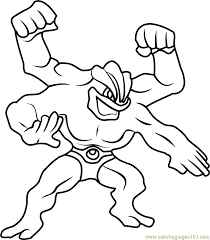 Machamp Coloring Pages Coloring Home
