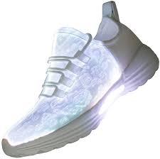 Amazon Com Lxso Fiber Optic Led Light Up Shoes For Women Men Usb Charging Flashing Luminous Fashion Sneakers For Festivals Party Fashion Sneakers