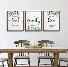 Prints Dining Room Decor Kitchen