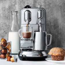 Nespresso Creatista Plus Espresso Machine By Breville Williams Sonoma Espresso Nespresso Espresso Machine