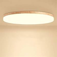 Sjun Deckenleuchte Holz Wohnzimmer Lampe Rund Flach Wohnzimmerlampe Holzlampe Eiche Deckenlampe Wohnzimmerlampe Deckenlampe Schlafzimmer Deckenlampe Wohnzimmer