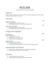 Job Bank Resume Format For Fresher