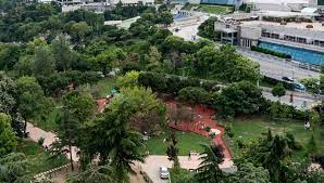 Maçka demokrasi parkı'nın içinde iki spor aletleri parkı, iki cocuk oyun alanı, iki kahvehane ve lokanta, bir yapay ada ve iç içe toplam dokuz yapay havuz bulunmaktadır. Macka Parki Nda Kiyafete Mudahale Davasinda Karar Ntv