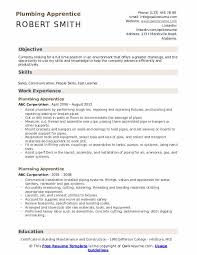 Proper formatting makes your cv scannable by ats bots and easy to read for human recruiters. Plumbing Apprentice Resume Samples Qwikresume