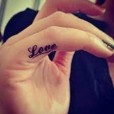It's an excellent decision to start smallif this is your first piece and you have many options in terms of placement, you can choose to ink your finger or your knuckle. 50 Cute Small Tattoos Cuded Love Finger Tattoo Writing Tattoos Stylish Tattoo