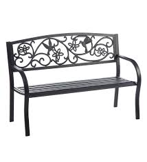 Save $65.35 (12%) sale $480.14. Hummingbird Metal Garden Bench Black Plowhearth