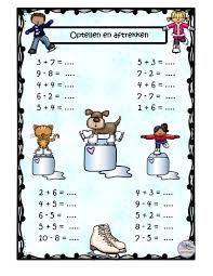 Meer namen voor jongens … Sommen Thema Winter Groep 3 Of Eerste Leerjaar 5 Jufbijtje Nl