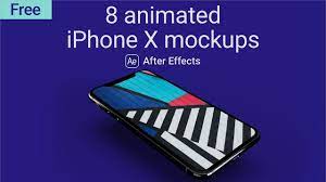 Animated Iphone X Mockups After Effects Template Youtube