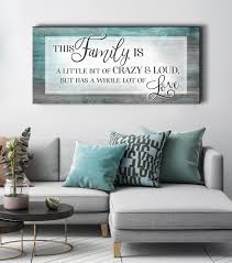 Family Wall Art This Family Is A Little Bit Crazy V8 Wood Frame Ready To Hang Family Wall Family Wall Art Home Wall Art