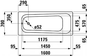 By marcel friedmanposted on september 2, 2012. Stahl Email Korperform Badewanne Weiss 1600 1700 X 700 Mm