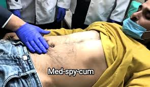 Belly exam fetish