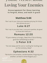 Bible Verses About Loving Your Enemies ...