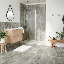 See more ideas about slate tile, slate flooring, grey floor tiles. Shaded Slate Grey Matt Stone Effect Porcelain Wall Floor Tile Pack Of 6 L 600mm W 300mm Diy At B Q