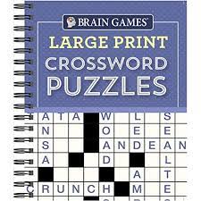 Crossword puzzles are for everyone. Buy Brain Games Large Print Crossword Puzzles Purple Spiral Bound Large Print October 1 2018 Online In Kazakhstan 1640304584