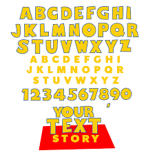 Get this awesome font by just clicking on the below links and enjoy its results. Toy Story Font Svg Vector Print Cut For Cricut Silhouette Brother Toy Story Alphabet Letters Number Birthday Decor Party Camero Cut Files Svg Marketplaces Vector Clipart Image Buy And Sell Free