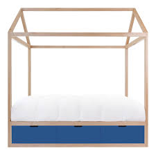 High quality steel canopy bed with competitive price. Nico Yeye Domo Zen Full Canopy Bed Made Of Solid Maple Pacific Blue Drawers Chairish