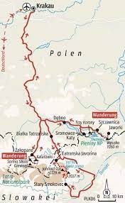 Polen Slowakei Durch Wilde Nationalparks Wanderkarte Nationalpark Polen Historische Altstadt