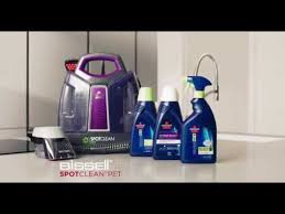 Bissell Spotclean Proheat Pet Portable Carpet Cleaner Manual Bissell Spotclean And Spotclean Pet Youtube