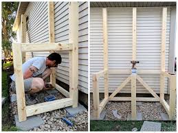 So why not your trash bin? Potting Bench With Hidden Garbage Can Enclosure Reality Daydream