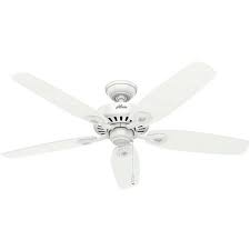 Hunter Fan Company 53240 Builder Elite Traditional 52 Inch Ultra Quiet Indoor Home Ceiling Fan With Pull Chain Control Without Lights White Target