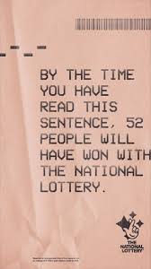 The National Lottery Print Ads National Lottery Lottery Print Ads
