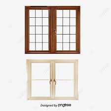 ثلاثية الابعاد مرسومة باليد الأبواب و النوافذ زهرة القدر لون الخشب ويندوز معدن Png وملف Psd للتحميل مجانا