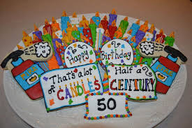 Birthday Cake On Fire Too Many Candles 50th Birthday Cookie Display With 50 Candle Cookies And Fire Extinguishers Candle Cookies Birthday Cookies Cookie Display
