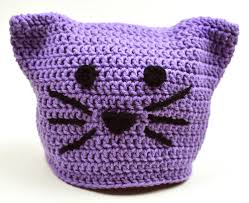 Scrap yarns can be used for the smaller features of the dog, like the ears and the eye patch. Crochet Spot Blog Archive Crochet Pattern Kitty Cat Hat 5 Sizes Crochet Patterns Tutorials And News