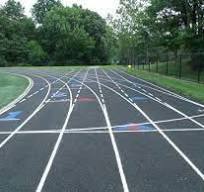 Asphalt Athletic Track Installation