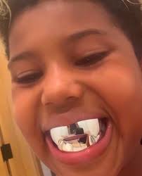 RapTV on X: Saint West wearing titanium grillz just like Ye‼️👀  t.coWk7K101PXK  X