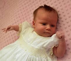 Christening ensemble with handmade details