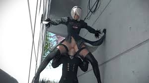 Nier automata 2b & 9s by hydrafxx [ sfm nsfw 3d r34 blender hentai porn  rule34 ]