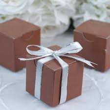 100 Pcs 2 X2 Mocha Party Favor Boxes Clearance Sale Wedding Favors Brown Wedding Wedding Favor Boxes